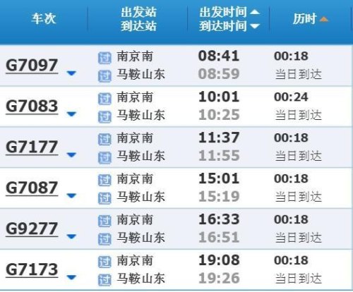 广州至马鞍山高铁票价？