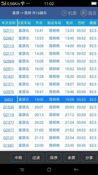 普洱到昆明高铁需要几个小时？