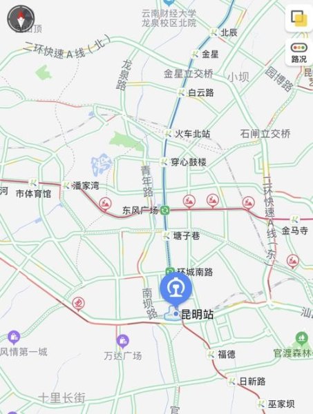 昆明站离昆明南站有多远？