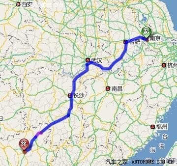 江苏到广西有多远？