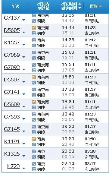 南京到常熟高铁时刻表查询？