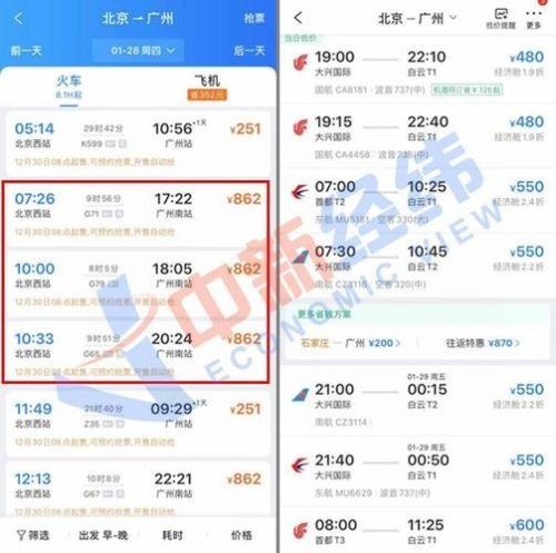 高铁票比飞机票贵吗? 高铁票比飞机票贵吗?