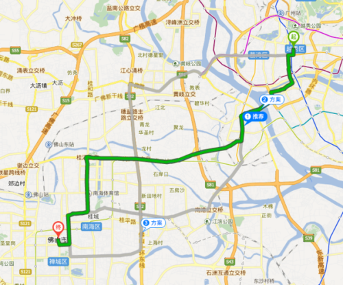 广州和佛山距离有多远？