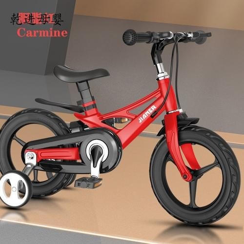 儿童自行车两边的轮子怎么装？