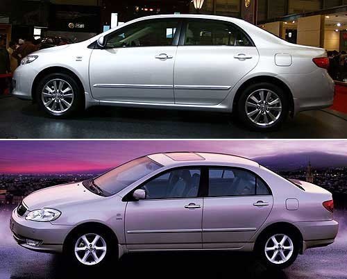 花冠和卡罗拉是一个档次吗？