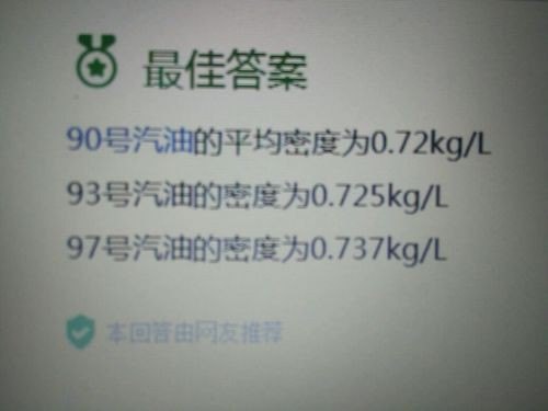 一升汽油等于几斤？