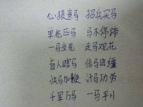 什么样的小马怎么填空？