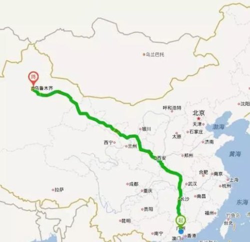 广州到乌鲁木齐自驾游最佳路线？