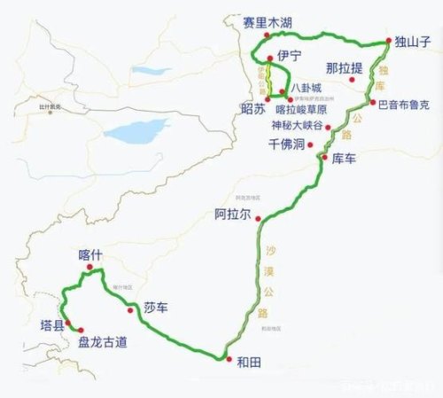 那拉提自驾路线顺序？