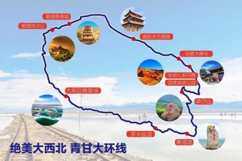自驾游大西北环线心情说说？