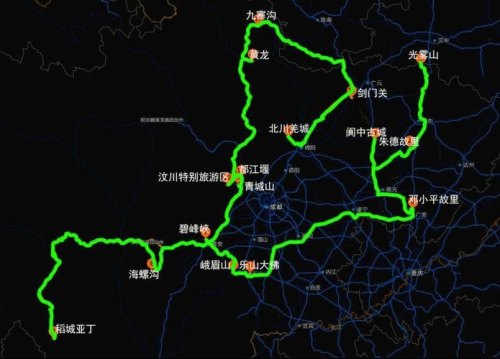 北京到四川自驾游路线攻略？