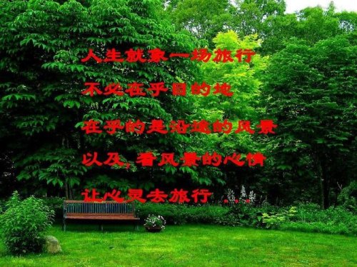 人生就是旅行沿途风景下一句? 人生就是旅行沿途风景下一句?