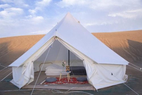 鸣沙山月牙泉可以自带帐篷露营吗？