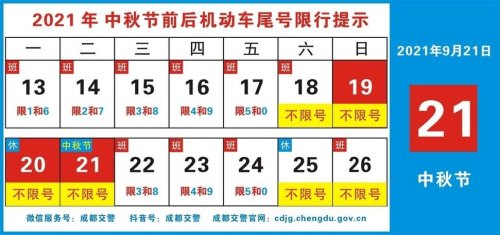 成都26日限行时间最新