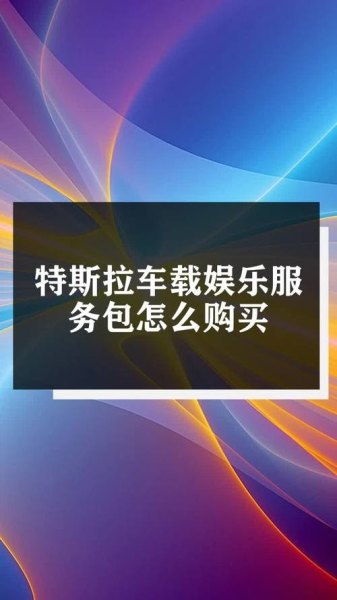 特斯拉车载娱乐服务包怎么购买？