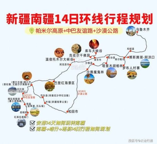 新疆4日游最好路线图