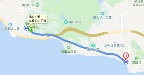 从厦门站到厦大要怎么坐车？